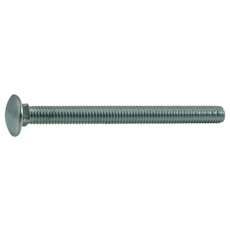Midwest Fastener Carriage Bolt, Square Neck, 16 (Coarse), 4-1/2 in L, Steel, Zinc Plated, 50 PK 01105
